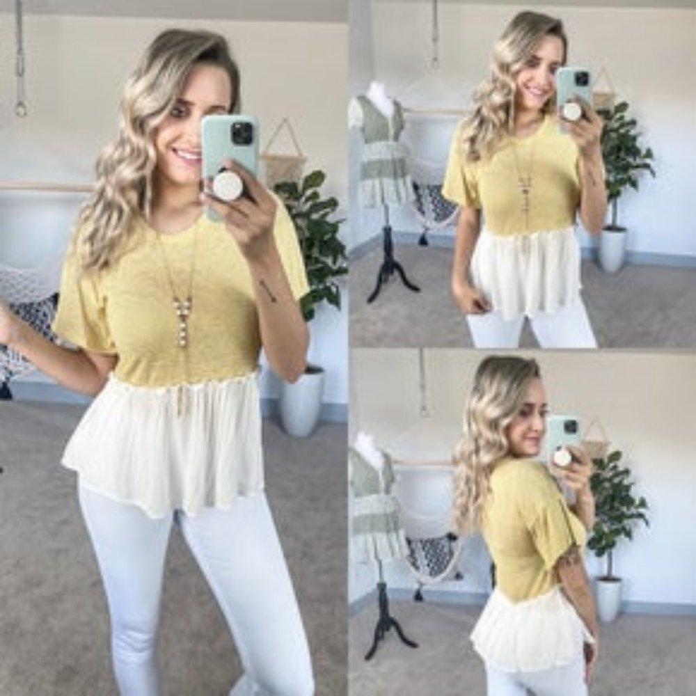Yellow Stripe Blouse